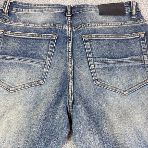 THRT Men's Size 34 X 30 Slim Fit Sabotage Stripe Ripped Denim Skinny Jeans - Picture 6 of 8